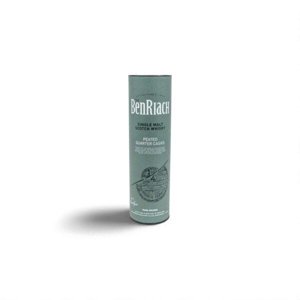 BenRiach Quarter Cask Peated ar dāvanu iepakojumu 46% 0.7L