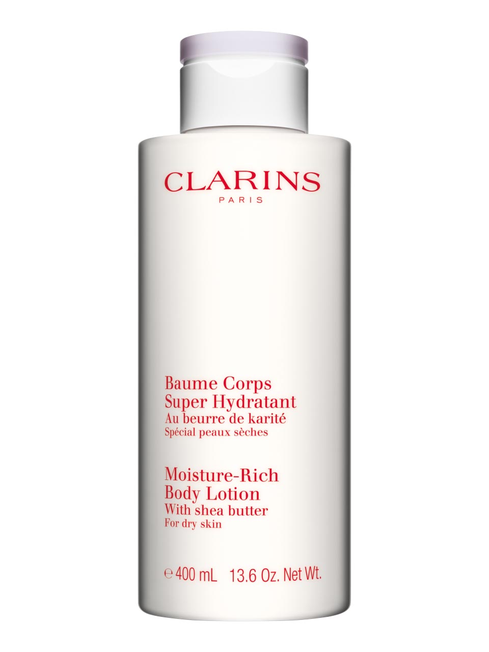 Brand: Clarins Line: Body Care Product description: Moisture Rich Body Lotion Net contents: 400 milliliter